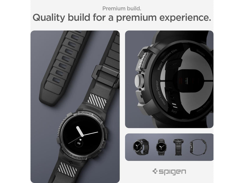 Spigen Rugged Armor Pro - black - Google Pixel Watch/Watch 2