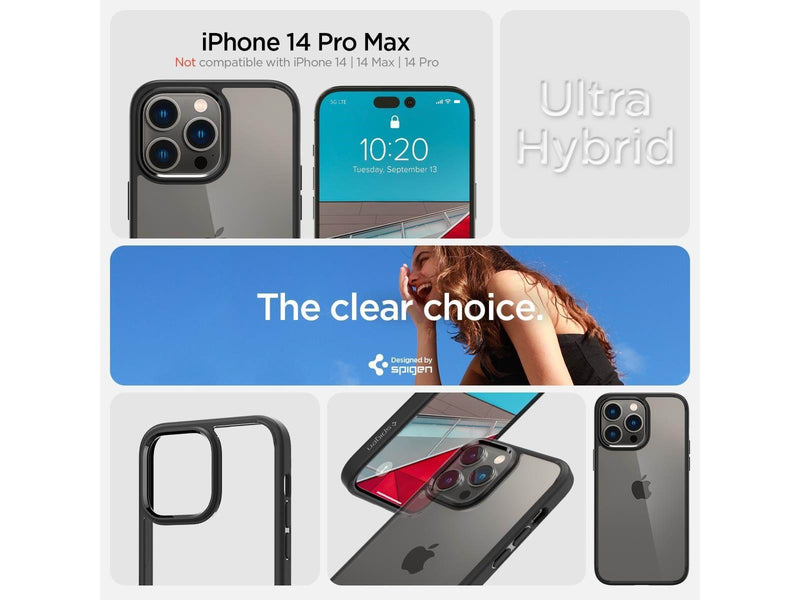 Spigen Ultra Hybrid - matte black - iPhone 14 Pro Max