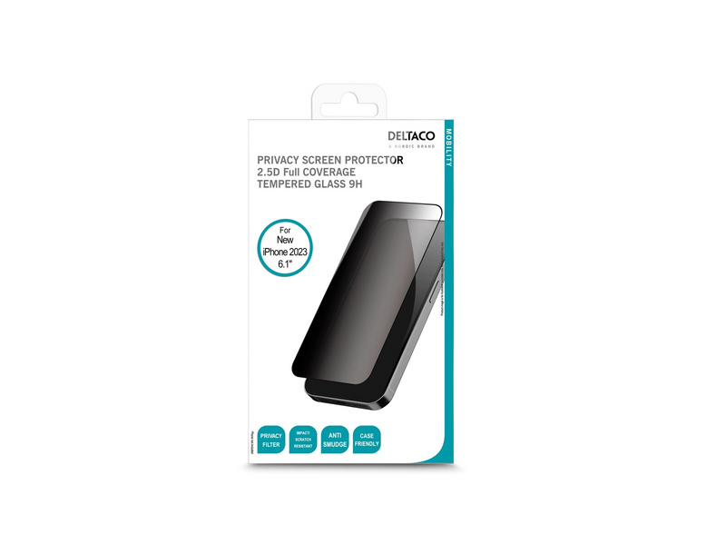 Deltaco Privacy screen protector iPhone 15