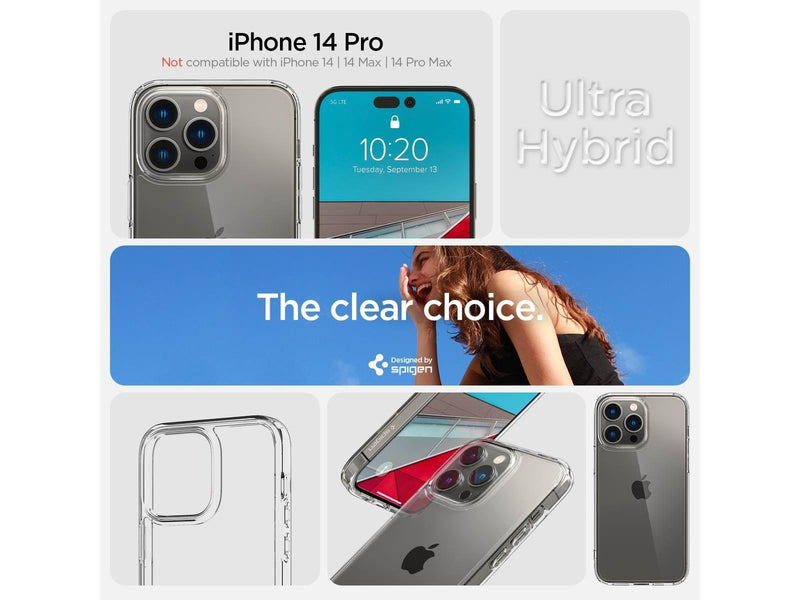 Spigen Ultra Hybrid - crystal clear - iPhone 14 Pro