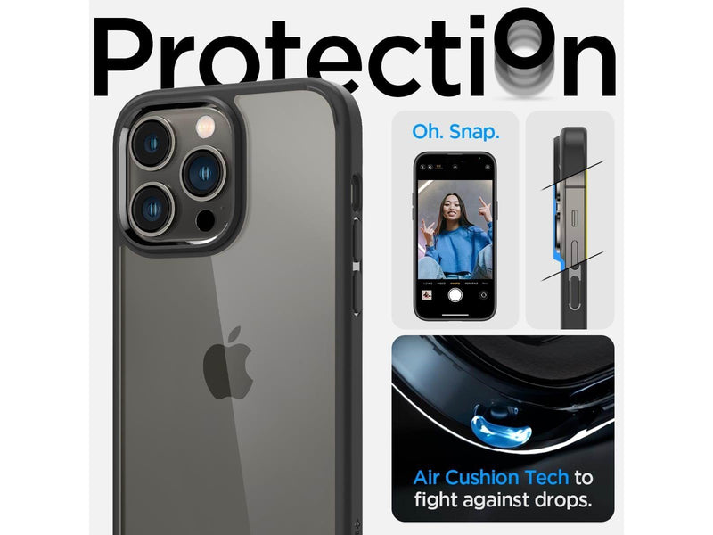 Spigen Ultra Hybrid - matte black - iPhone 14 Pro
