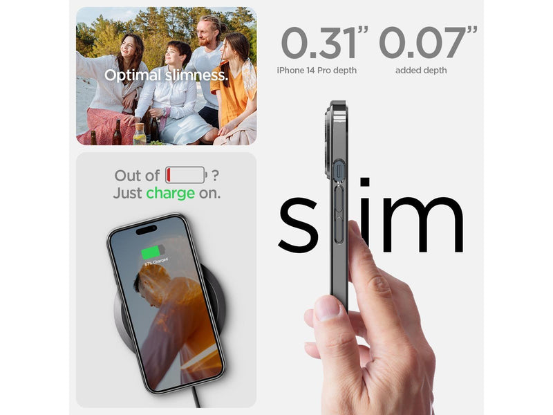 Spigen Optik Crystal - chrome gray - iPhone 14 Pro