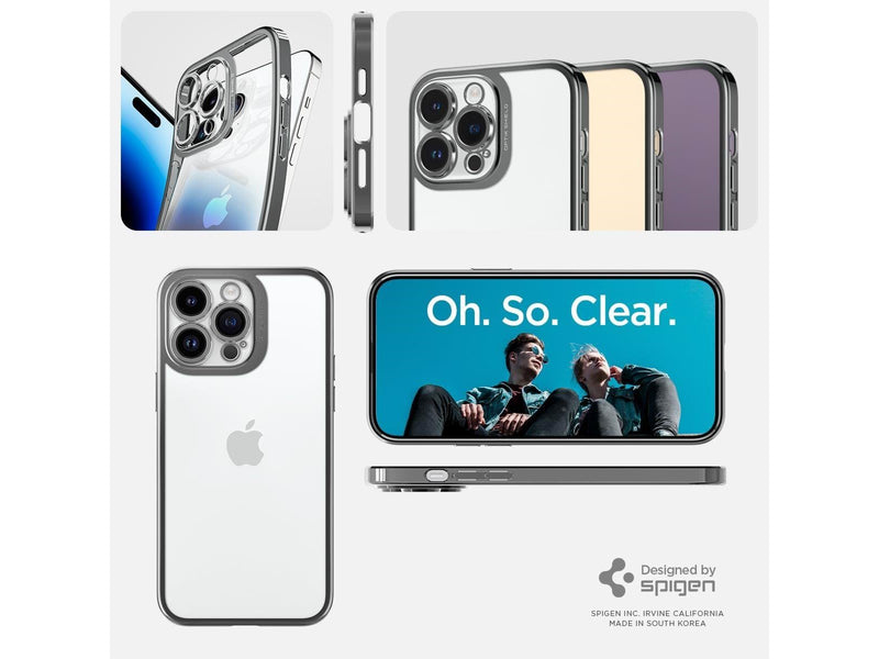 Spigen Optik Crystal - chrome gray - iPhone 14 Pro