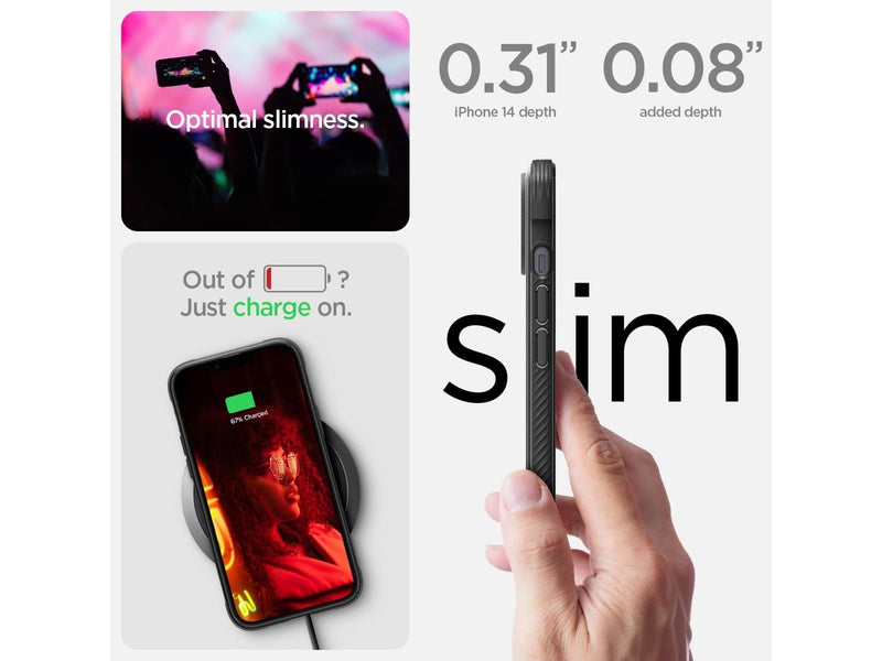 Spigen Rugged Armor MagSafe - matte black - iPhone 14
