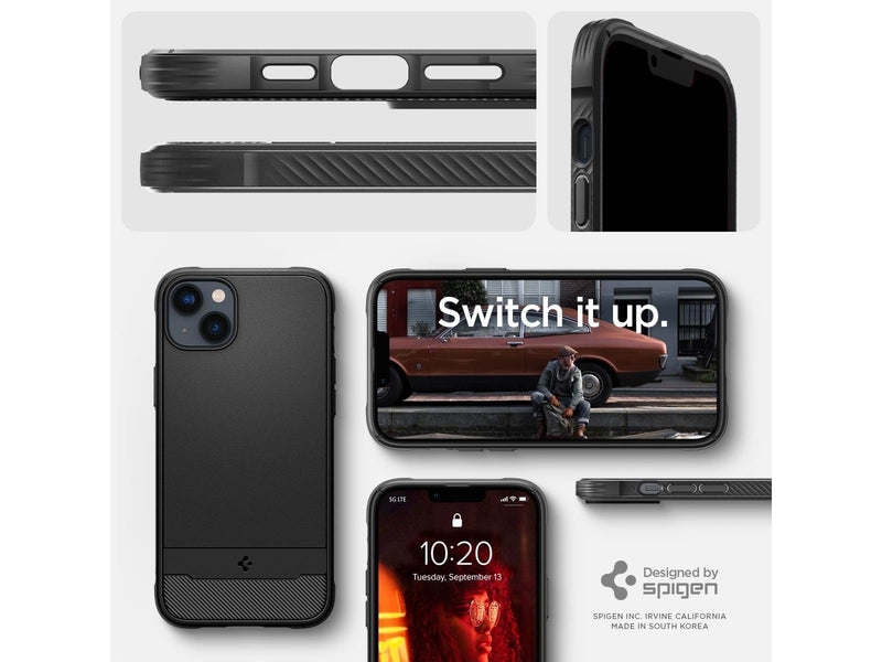 Spigen Rugged Armor MagSafe - matte black - iPhone 14