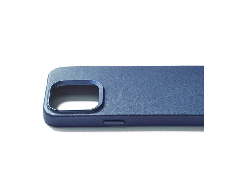 Mujjo iPhone 15 Pro Leather Case - Monaco Blue