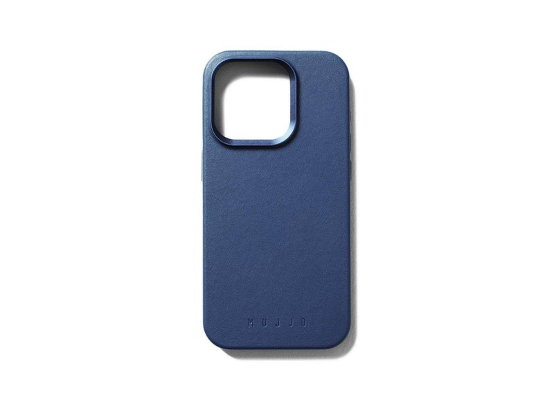 Mujjo iPhone 15 Pro Leather Case - Monaco Blue