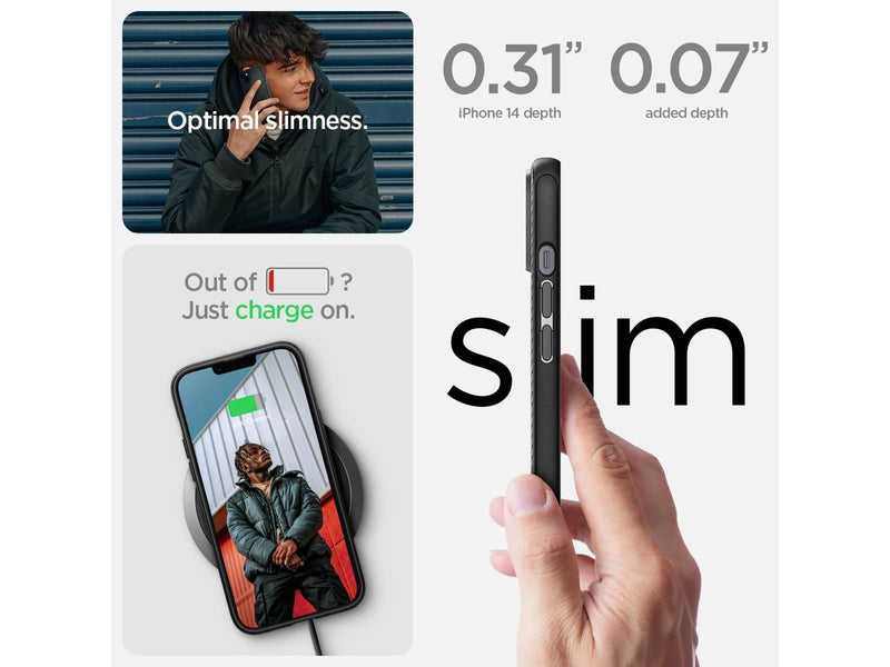 Spigen Mag Armor MagSafe - matte black - iPhone 14