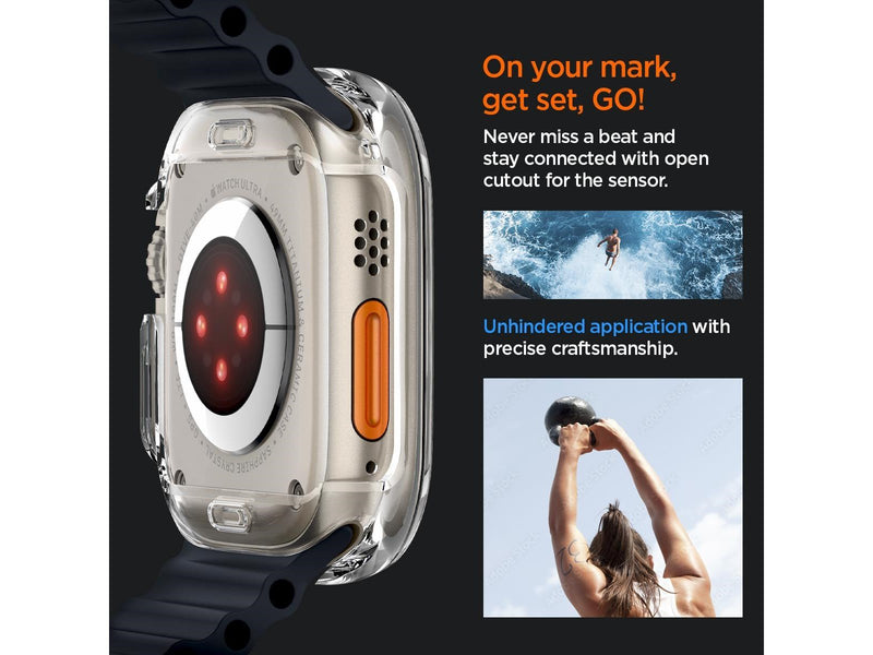 Spigen Ultra Hybrid - clear - Apple Watch Ultra 2/Ultra 49mm