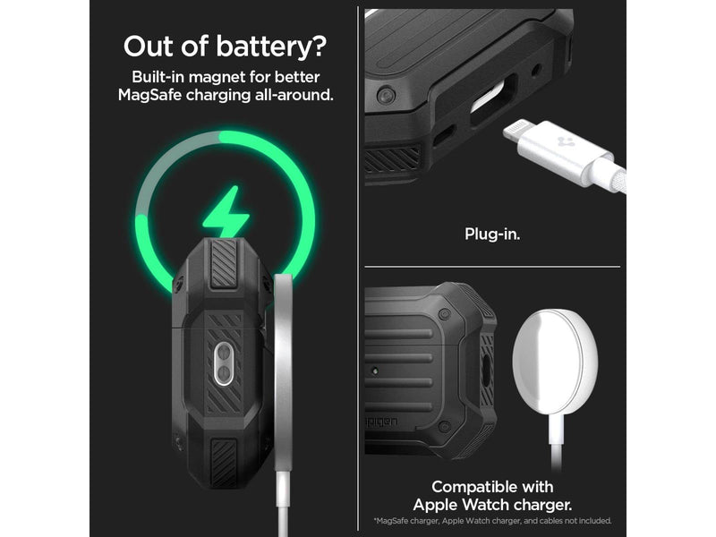 Spigen Tough Armor MagSafe - black - AirPods Pro 2