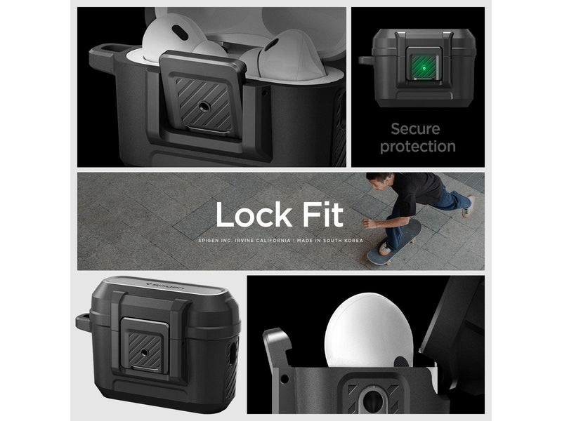 Spigen Lock Fit - matte black - AirPods Pro 2