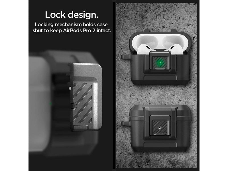 Spigen Lock Fit - matte black - AirPods Pro 2