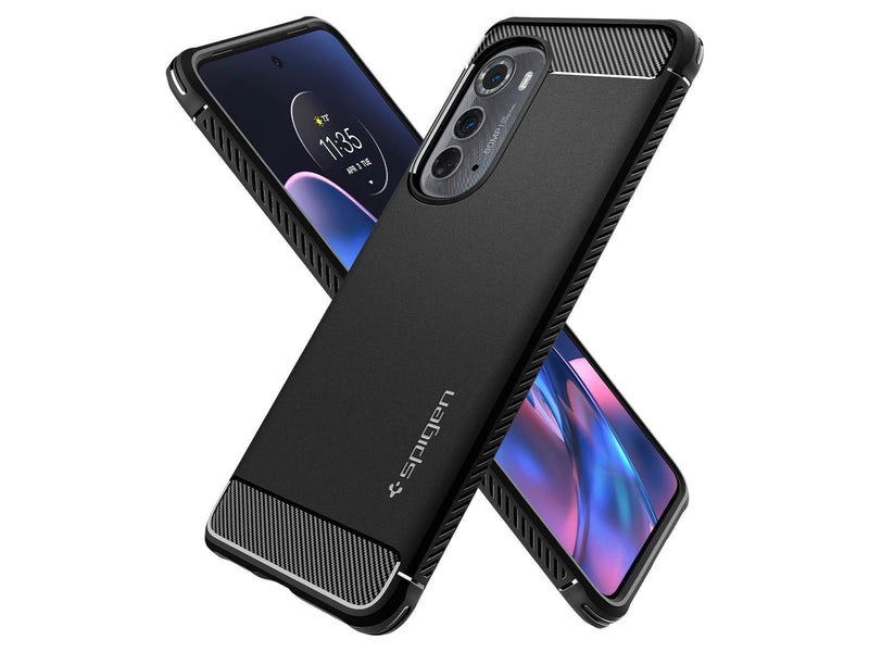 Spigen Rugged Armor - black - Motorola Edge 2022