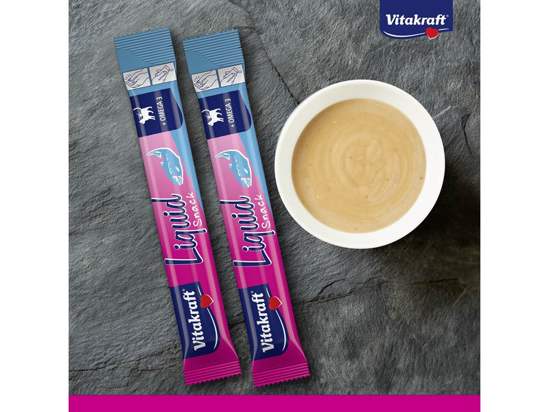 Vitakraft Liquid Snack mit lachs + Omega3