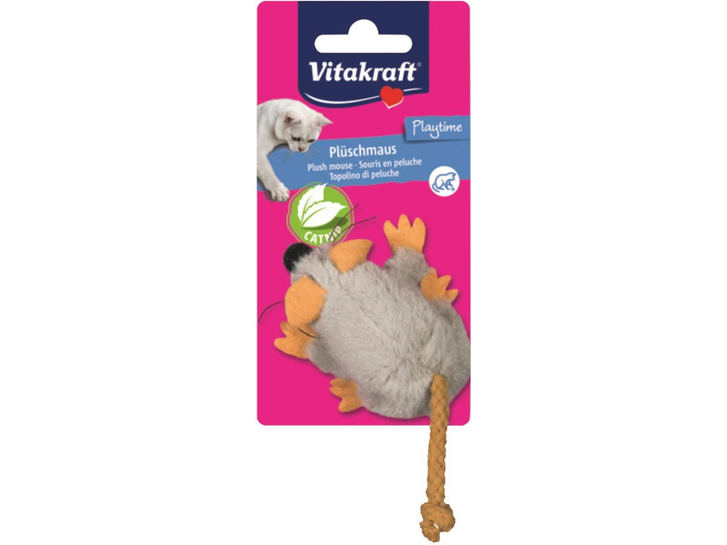 Vitakraft Plüsch-Maus, grau