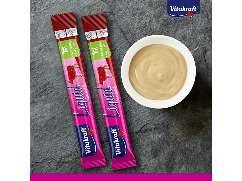 Vitakraft Liquid Snack mit Rind + Katzengras