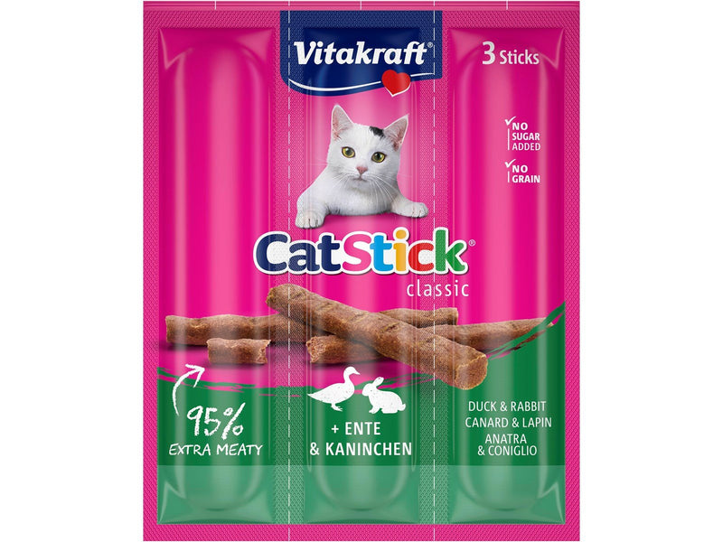 Vitakraft Cat Stick® + Ente & Kaninchen