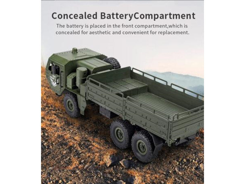 JJRC Q75 Remote Controlled Military Truck - Green
