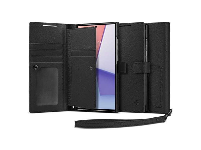 Spigen Wallet S Plus - black - Samsung Galaxy S23 Ultra