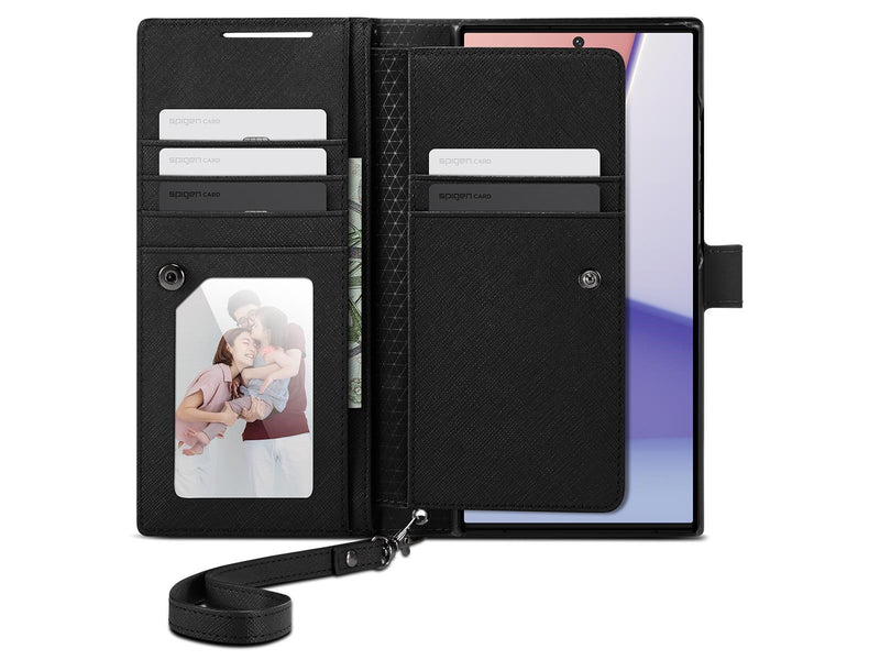 Spigen Wallet S Plus - black - Samsung Galaxy S23 Ultra