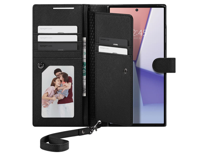 Spigen Wallet S Plus - black - Samsung Galaxy S23 Ultra