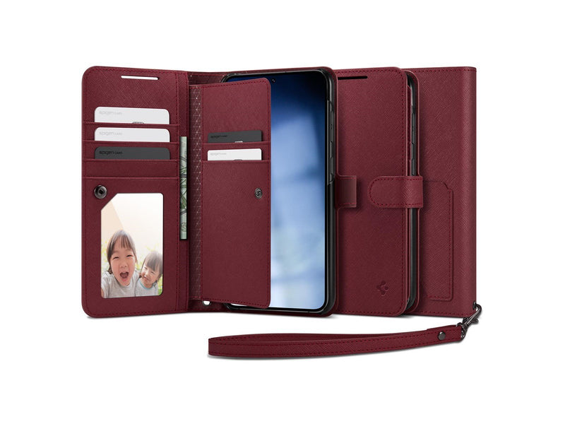 Spigen Wallet S Plus - burgundy - Samsung Galaxy S23+
