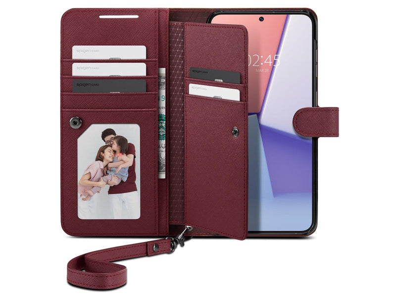 Spigen Wallet S Plus - burgundy - Samsung Galaxy S23+