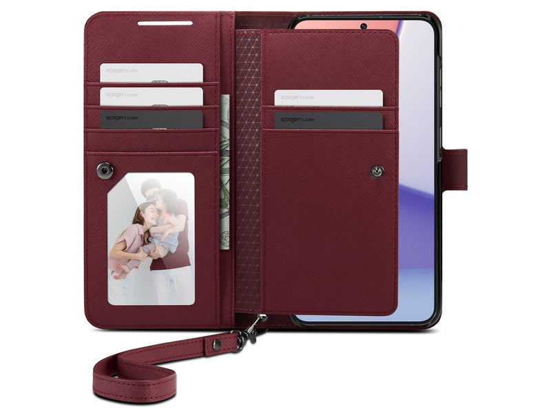 Spigen Wallet S Plus - burgundy - Samsung Galaxy S23+