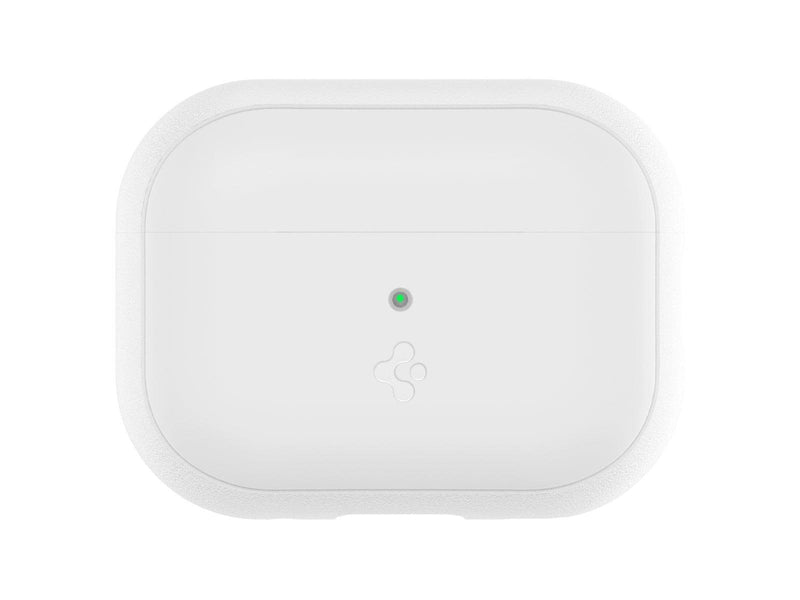 Spigen Case Silicone Fit White + Strap Gray - AirPods Pro (2nd Gen)