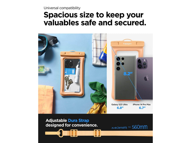 Spigen Aqua Shield WaterProof Floating Case A610 1 Pack - apricot