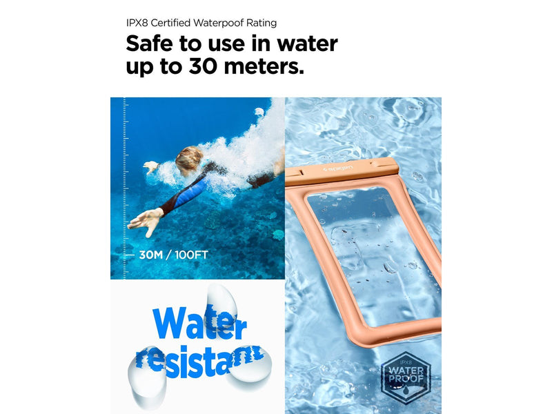 Spigen Aqua Shield WaterProof Floating Case A610 1 Pack - apricot