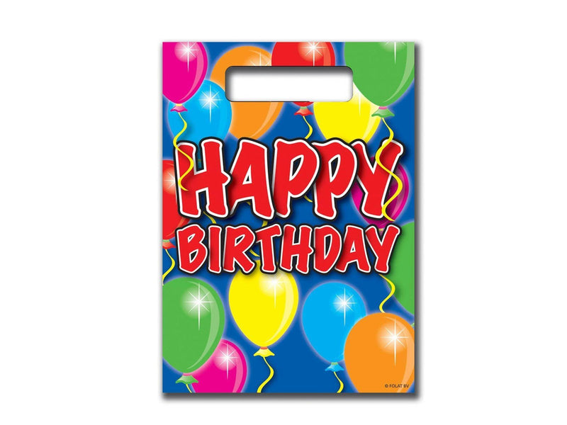 Folat BV Party bags Balloons Happy Birthday 8 pcs.