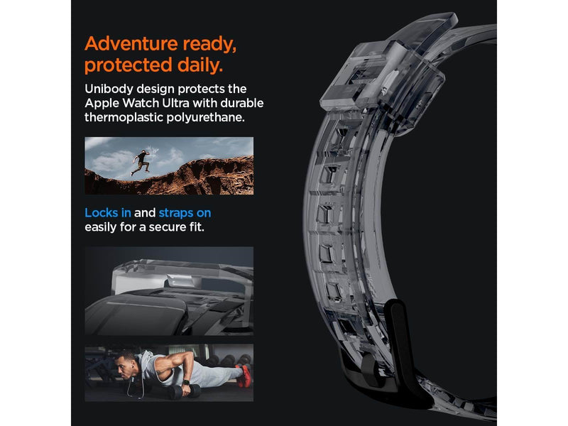 Spigen Rugged Armor Pro - space crystal - Apple Watch Ultra 2/Ultra 49mm