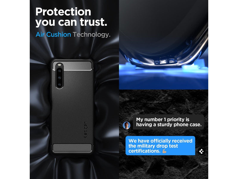 Spigen Rugged Armor - black - Sony Xperia 1 V