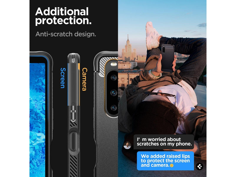 Spigen Rugged Armor - black - Sony Xperia 1 V