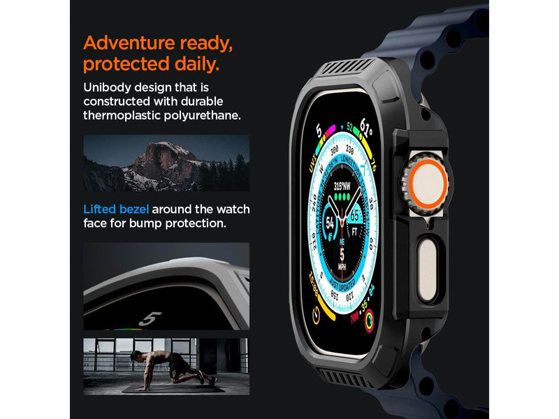 Spigen Lock Fit - black - Apple Watch Ultra 2/Ultra 49mm