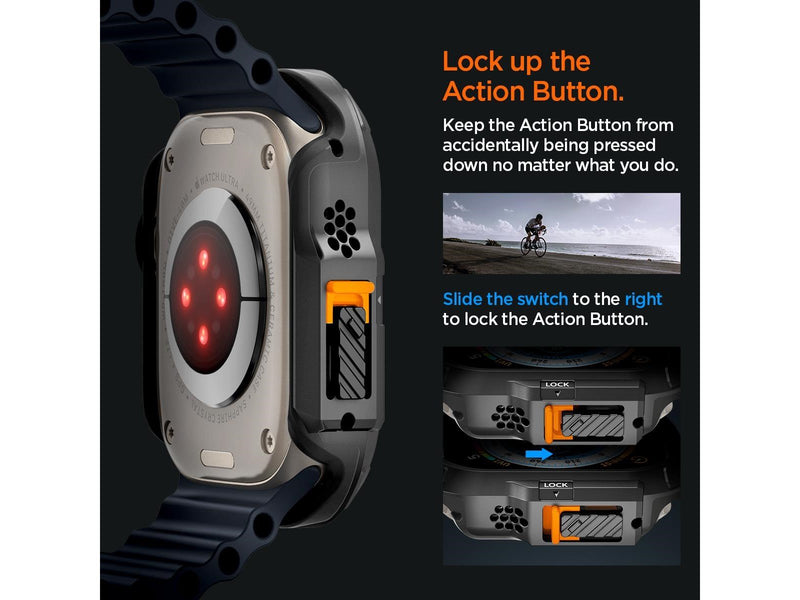 Spigen Lock Fit - black - Apple Watch Ultra 2/Ultra 49mm