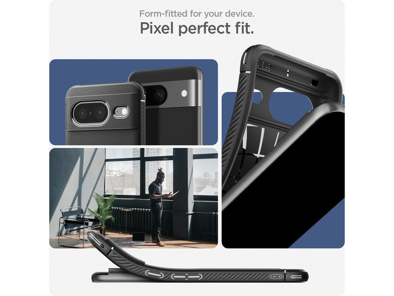 Spigen Rugged Armor - matte black - Google Pixel 8