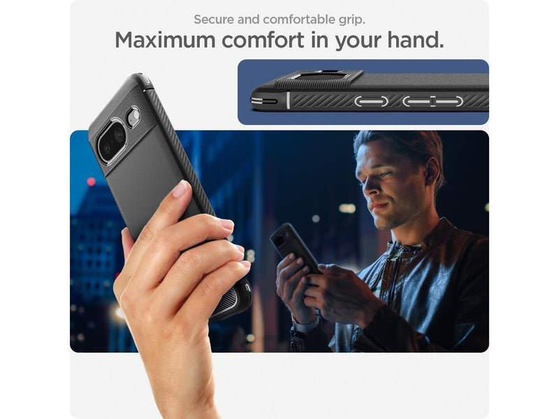Spigen Rugged Armor - matte black - Google Pixel 8