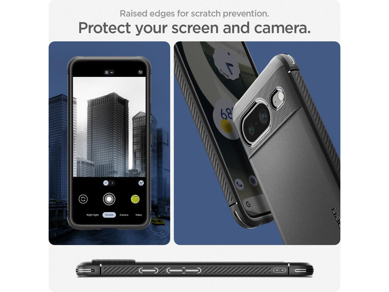 Spigen Rugged Armor - matte black - Google Pixel 8
