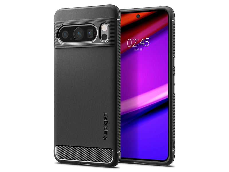 Spigen Rugged Armor - matte black - Google Pixel 8 Pro