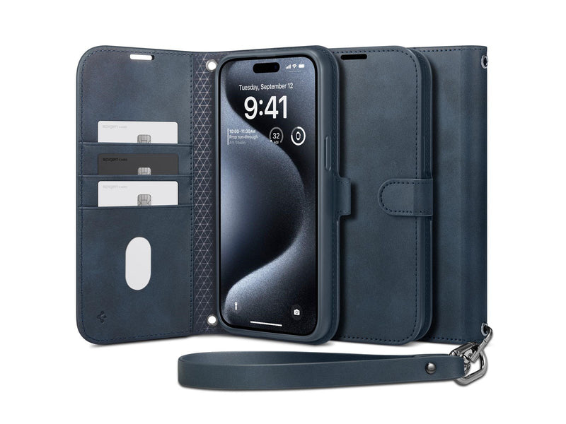 Spigen Wallet S Pro - navy - iPhone 15 Pro Max
