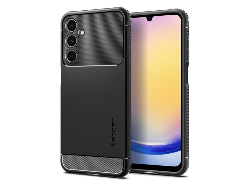 Spigen Rugged Armor - matte black - Samsung Galaxy A25 5G