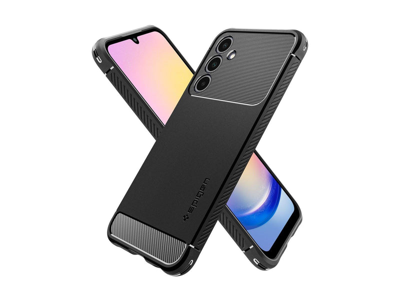 Spigen Rugged Armor - matte black - Samsung Galaxy A25 5G