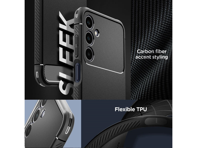 Spigen Rugged Armor - matte black - Samsung Galaxy A25 5G