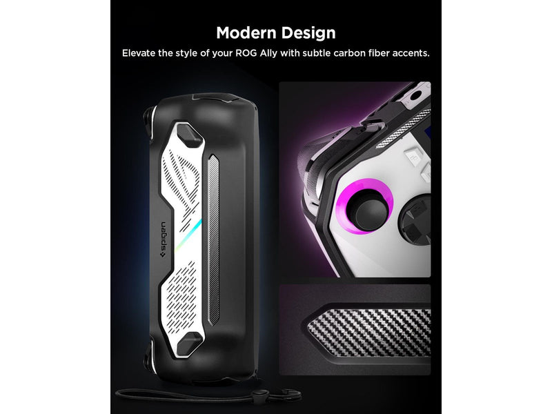 Spigen Rugged Armor - black - Asus ROG Ally (2023) - Miscellaneous Zubehör für Spielkonsole - Asus Rog Ally