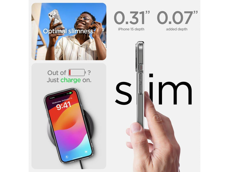 Spigen Ultra Hybrid MagSafe - zero one white - iPhone 15