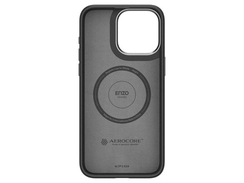 Spigen Enzo Aramid - matte black - iPhone 15 Pro Max