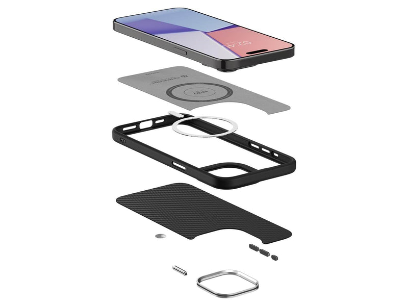 Spigen Enzo Aramid - matte black - iPhone 15 Pro Max