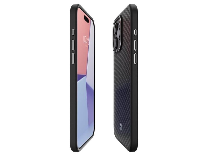 Spigen Enzo Aramid - matte black - iPhone 15 Pro